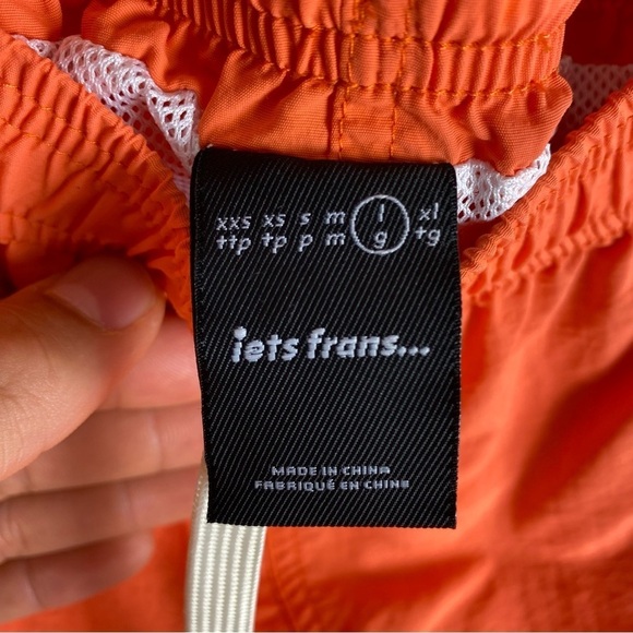 IETS FRANS Men’s Nylon Runner Shorts Orange Size L - Picture 4 of 6